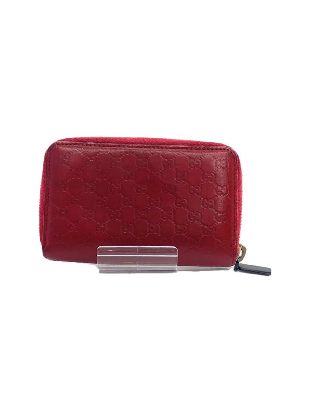 Gucci Card Case Wallet Leather RED